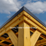 Backyard Discovery Kingsport 20′ x 20′ Cedar Wood Carport with Steel Roof - Image 7