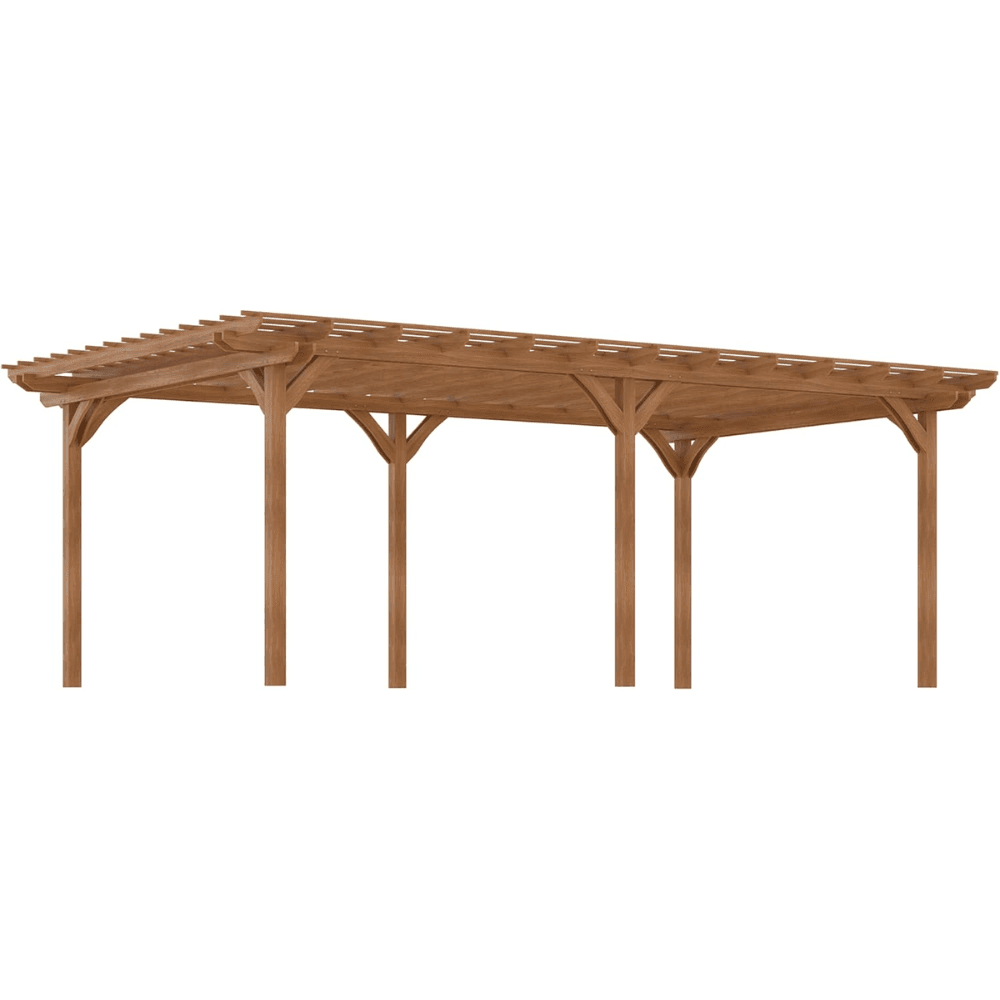 veb-product-110-image-1.png Outsunny 12′ x 20′ DIY Deck Outdoor Wood Pergola - Image 1