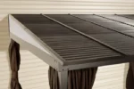 Sojag 10 x 12 ft. Portland No.53 Wall Gazebo Steel Roof - Image 4