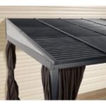 Sojag 500-9165470 10 x 12 ft. Portland No. 53 Wall Gazebo Steel Roof - Image 3