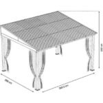 Sojag 500-9165470 10 x 12 ft. Portland No. 53 Wall Gazebo Steel Roof - Image 5