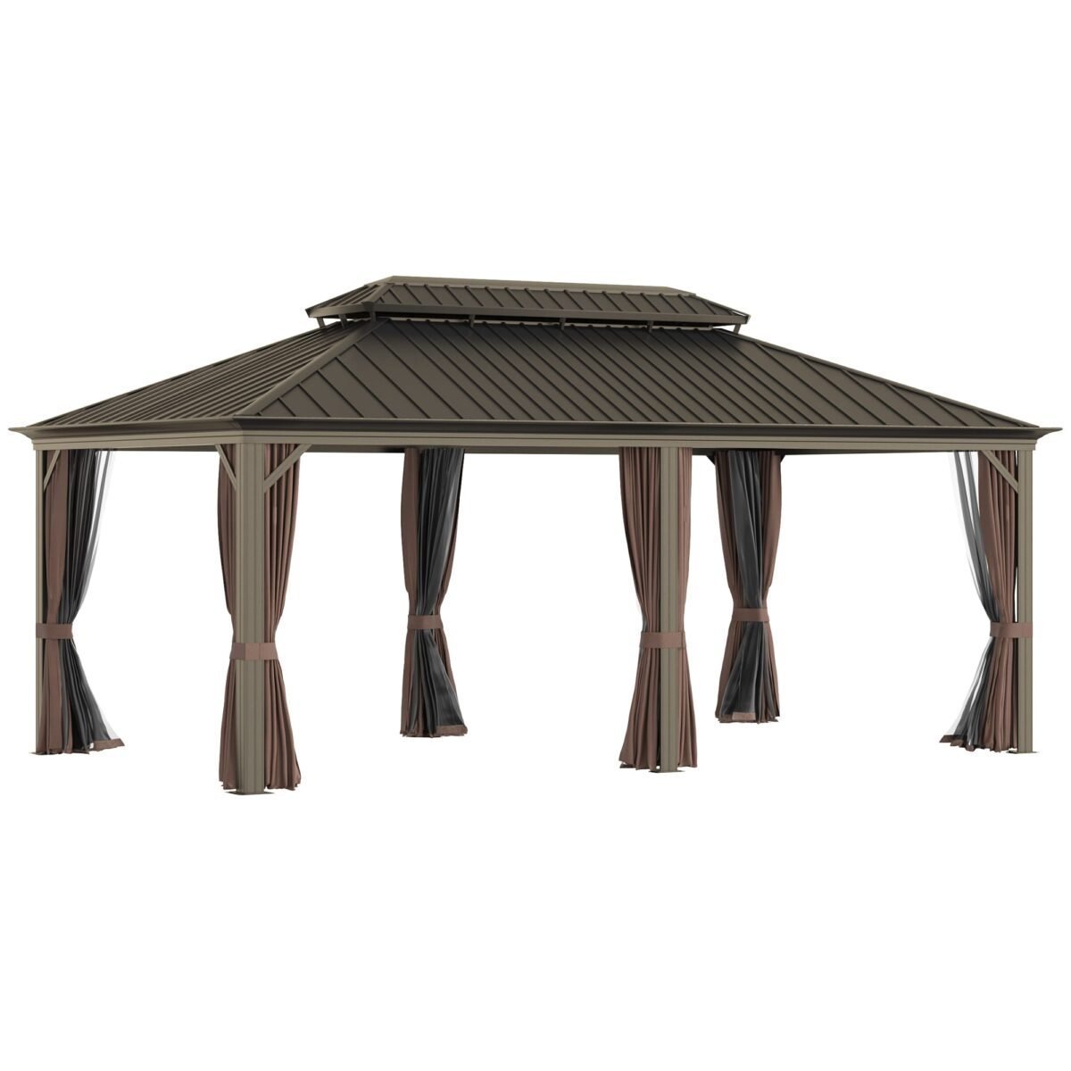 veb-product-116-image-1.jpg Sunmthink 12×20 ft Hardtop Gazebo with Double Roof - Image 1