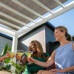 14×10 Windham Modern Steel Pergola With Sail Shade Soft Canopy - Image 13