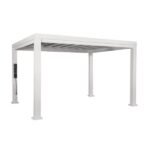 14×10 Windham Modern Steel Pergola With Sail Shade Soft Canopy - Image 2