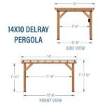 14×10 Delray Pergola - Image 13