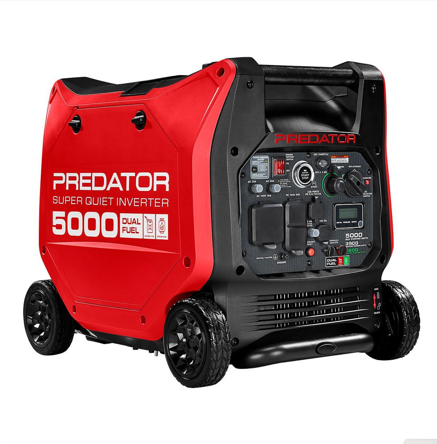 veb-product-133-image-1.png Predator 5000 Watt Dual-Fuel Super Quiet Inverter Generator with Remote Start and CO Secure Technology - Image 1