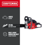 Craftsman S205 20 in 46cc 2-Cycle Gas Powered Chainsaw - Image 2