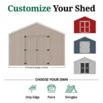 Home shed Little Cottage Co Value Gable Wood Shed Kit Blaze 32 In. - Image 6