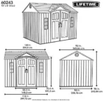 Lifetime 60243 10 x 8 Ft. Outdoor Storage Shed - Image 3