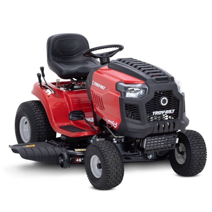 veb-product-167-image-1.jpg Troy-Bilt Bronco 46″ Gas Riding Lawn Mower with 547cc Engine and AutoDrive Transmission 4.1 stars out of 151 reviews (4.1) | - Image 1