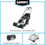 HART Tools 40V 20″ Brushless Self-Propelled Electric LownMower - Image 10