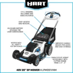 HART Tools 40V 20″ Brushless Self-Propelled Electric LownMower - Image 9