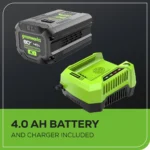 Greenworks 80V 21″ Cordless Battery Brushless Self-Propelled Mower 3pc Combo Kit - Image 13