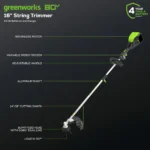Greenworks 80V 21″ Cordless Battery Brushless Self-Propelled Mower 3pc Combo Kit - Image 3