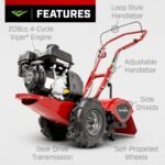 EARTHQUAKE Victory Rear Tine Tiller 209cc 4-Cycle Viper Engine Model 39381 Red/Black - Image 5
