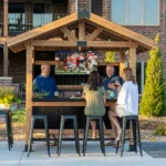 Backyard Discovery 9X6 Palisade Cedar & Steel Outdoor Bar - Image 12