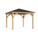 Yardistry Meridian 12×12 Cedar Gazebo with Aluminum Roof - Image 2