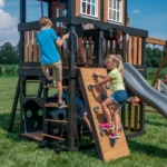 Backyard Discovery Mystic Tower Multi-Level Cedar Swing Set with Hidden Climbing Tower - Image 13