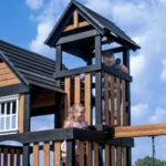 Backyard Discovery Mystic Tower Multi-Level Cedar Swing Set with Hidden Climbing Tower - Image 8