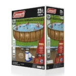 Coleman Power Steel 22 ft. x 52 in. Round Metal Frame Above Ground Pool Set - Image 3