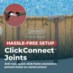 Coleman Power Steel 22 ft. x 52 in. Round Metal Frame Above Ground Pool Set - Image 5