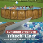 Coleman Power Steel 22 ft. x 52 in. Round Metal Frame Above Ground Pool Set - Image 7