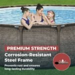Coleman Power Steel 18 ft. x 48 in. Round Metal Frame Above Ground Pool Set - Image 4