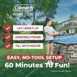 Coleman Power Steel 16′ x 10′ x 42″ Oval Above Ground Pool Set - Image 4