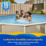 Blue wave 24′ x 52″ Round Belize Above Ground Swimming Pool - Image 2
