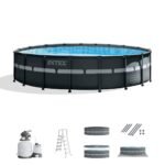 Ultra XTR® Frame Above Ground Pool with Sand Filter Pump – 18′ x 52″