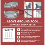 Coleman Power Steel 16 ft. x 42 in. Round Metal Frame Above Ground Pool Set - Image 4