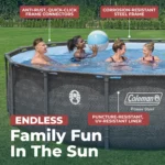 Coleman Power Steel 16 ft. x 42 in. Round Metal Frame Above Ground Pool Set - Image 9
