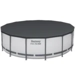 Bestway Steel Pro MAX 15′ x 48″ Prismatic Stone Pool Set| Durable Construction, Easy Assembly, and All-Inclusive Accessories – above ground pool set with filter pump, ladder, and pool cover - Image 3