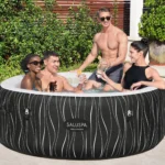 Bestway SaluSpa Hollywood Luxe 4-6 Person Inflatable Hot Tub, Round Energy-Efficient Spa, 77″ x 26″ - Image 2