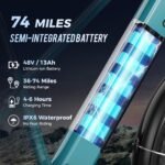 LEONX Aipas M2 Electric Mountain Bike – 1500W, 30MPH, 26″ Fat Tires - Image 4