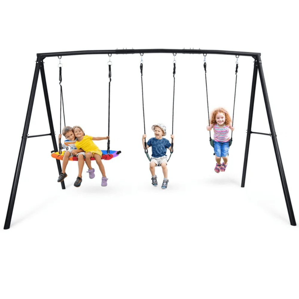 veb-product-33-image-1.png Klo Kick Metal Swing Set with 3 Swings - Image 1