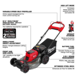 Milwaukee 2823-22HD M18 FUEL Self-Propelled Dual Battery Mower Kit - Image 4