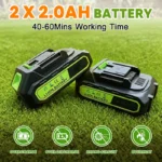 IToolMax 3 In 1 Cordless Grass Trimmer, Weed Eater and Edger - Image 3