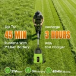 IToolMax 8.7-Inch Small Electric Lawn Mower for Yards & Gardens - Image 9