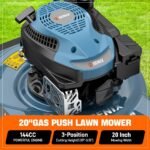 Senix 20″ 144cc 4-Cycle Gas Push Lawn Mower with Side Discharge LSPG-L4 - Image 4