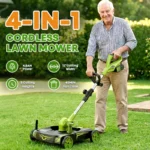 IToolMax 12-Inch Electric Weed Wacker & Eater with Detachable 4-Wheel Base - Image 2