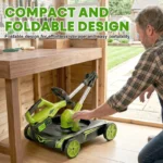 IToolMax 12-Inch Electric Weed Wacker & Eater with Detachable 4-Wheel Base - Image 3