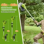 IToolMax 12-Inch Electric Weed Wacker & Eater with Detachable 4-Wheel Base - Image 4