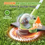 IToolMax 12-Inch Electric Weed Wacker & Eater with Detachable 4-Wheel Base - Image 5