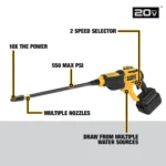 DEWALT 20V MAX* 550 psi Cordless Power Cleaner Bare Tool - Image 11