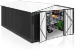 Patiowell 10 ft. W x 12 ft. D Size Upgrade Metal Storage Shed (119 sq. ft.) - Image 4