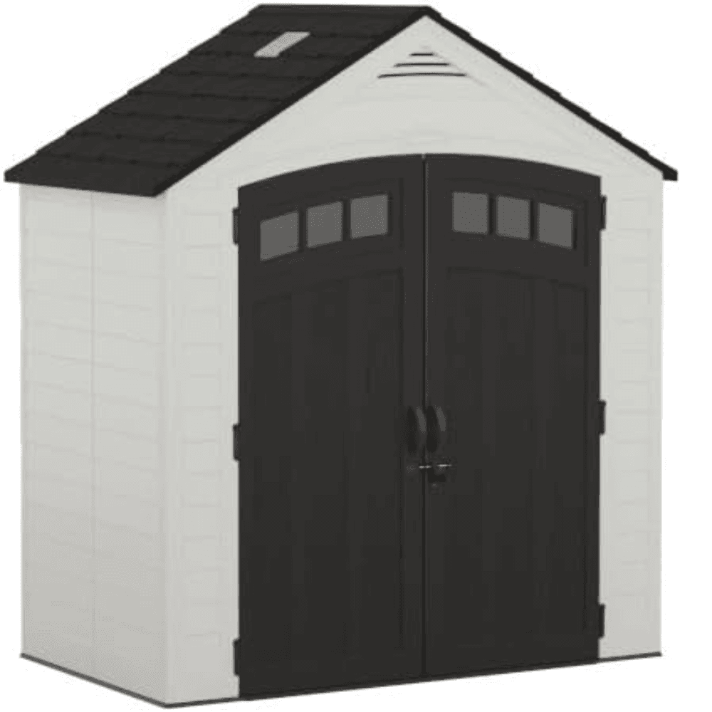 veb-product-87-image-1.png Suncast Vista 7 ft. x 4 ft. Resin Standard Modern Storage Shed with Floor Kit - Image 1