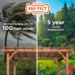 Backyard Discovery 12′ x 10′ Cedar Pergola - Image 4